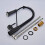 Black Pull Down Kitchen Faucet with Sprayer, Single Handle Deck Mount for Farmhouse or Bar Sink 3