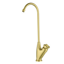 Brushed Copper Kitchen Faucet with Water Filter, 360 Rotating Single Lever Sink Mixer Tap