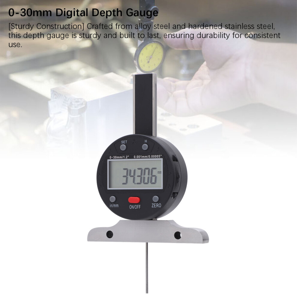 Digital Depth Gauge USB Transfer 1.2in