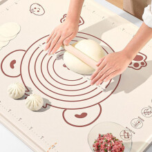 Tappetino impastatore in silicone antiaderente, facile da pulire.