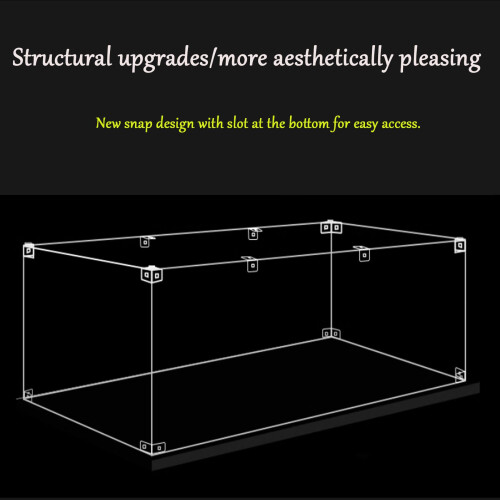 Acrylic Display Case for  31156 Violin, Clear Dustproof Box with 360 View and Stackable Base 2