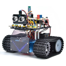 Robot Kit V3.0 Programmable STEM Learning DIY Mini Tracked Tank Compatible with Mixly