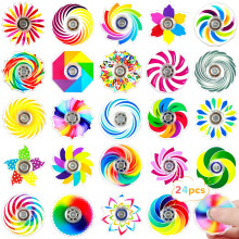 SCIONE 24 Pack Party Bag Fillers for Kids, Mini Pass the Parcel Prizes, Funny Easter Gifts for Kids Fidget Spinner – Classroom Rewards, Sensory Fidg