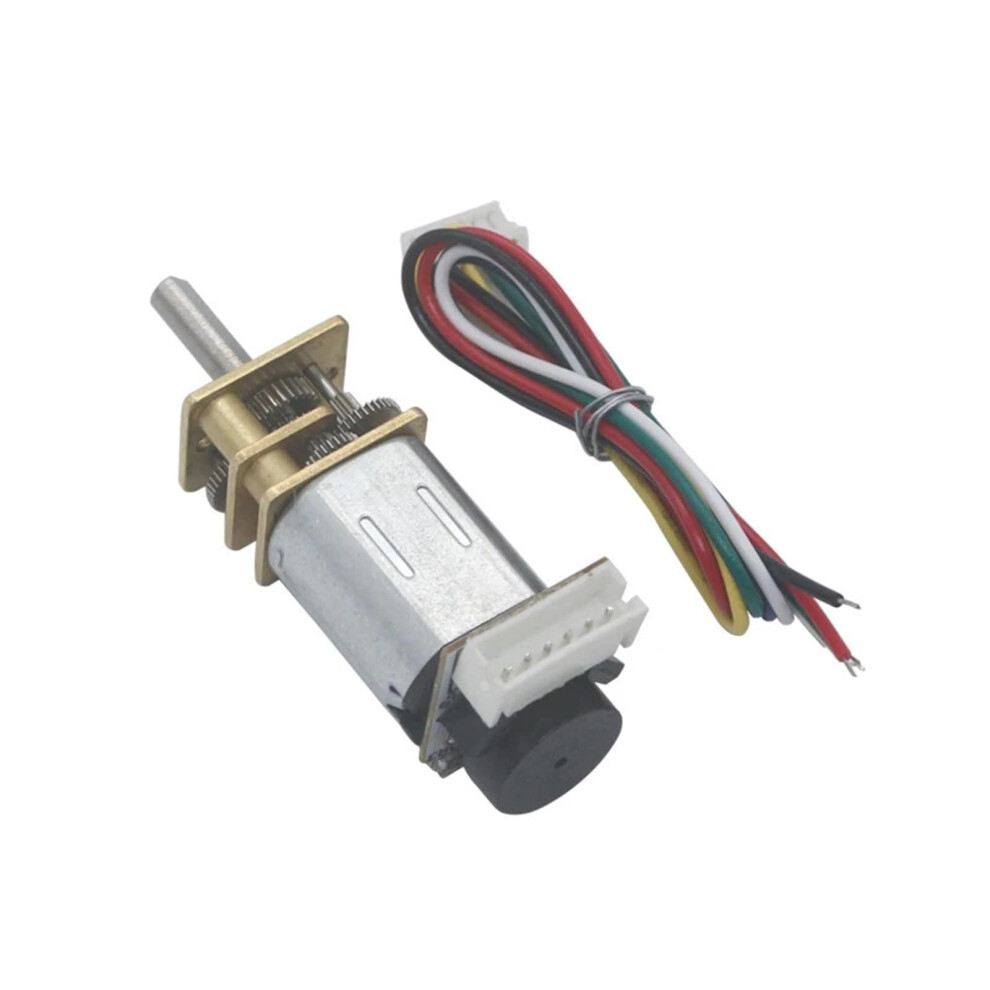 N20 Mini Metal Dc Gear Motor With Encoder 3V 6V 12V 75Rpm Compact Design For Arduino Robotics 9330225633754