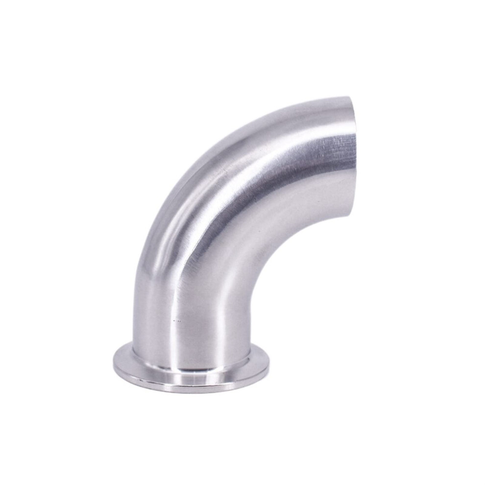316L Stainless Steel Tri Clamp Elbow 1.5 Inch 90 Degree Butt Weld Sanitary Pipe Fitting 9455672239875