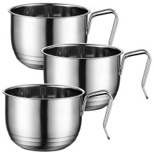 Sink Strainer 3 Pack Stainless Steel Basket Food Catcher for Kitchen Sink Easy Clean Fruits Vegetables