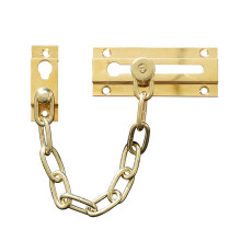 Solid Brass Door Chain Lock and Slide Bolt Lock AntiTheft Security Latch for Doors and Windows