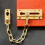 Solid Brass Door Chain Lock and Slide Bolt Lock  AntiTheft Security Latch for Doors and Windows 2