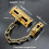 Solid Brass Door Chain Lock and Slide Bolt Lock  AntiTheft Security Latch for Doors and Windows 4