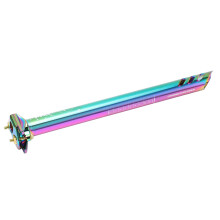 Double Track Aluminum Alloy Bike Seatpost 31.6mm CNC Clear Scale