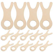 50pcs Wooden Yarn Bobbin Organizer Set for Knitting and Crochet, Tangle Thread Storage