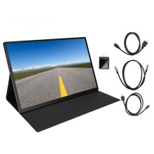 Monitor portatile ultrasottile con display IPS HDR 2.5K, schermo esterno plug and play per giocare su PS Xbox con ampia compatibilità e smart cover.
