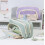 Large Capacity Pencil Case with Drawstring, MultiPocket Waterproof Stationery Pouch for Students (Black Purple) 4