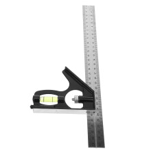 Woodworking Angle Ruler Aluminum Alloy Precision Measuring Tool with Engraved Scale for Carpentry