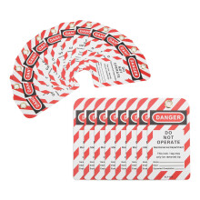 Industrial Reusable PVC Labels 30pcs DoubleSided Writable Durable Tags for Equipment and Safety