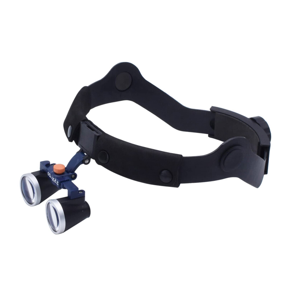 2.5X Optical Glass Dental Loupes with âDefinition Optics, Adjustable Headband Binocular Magnifier for Dentists