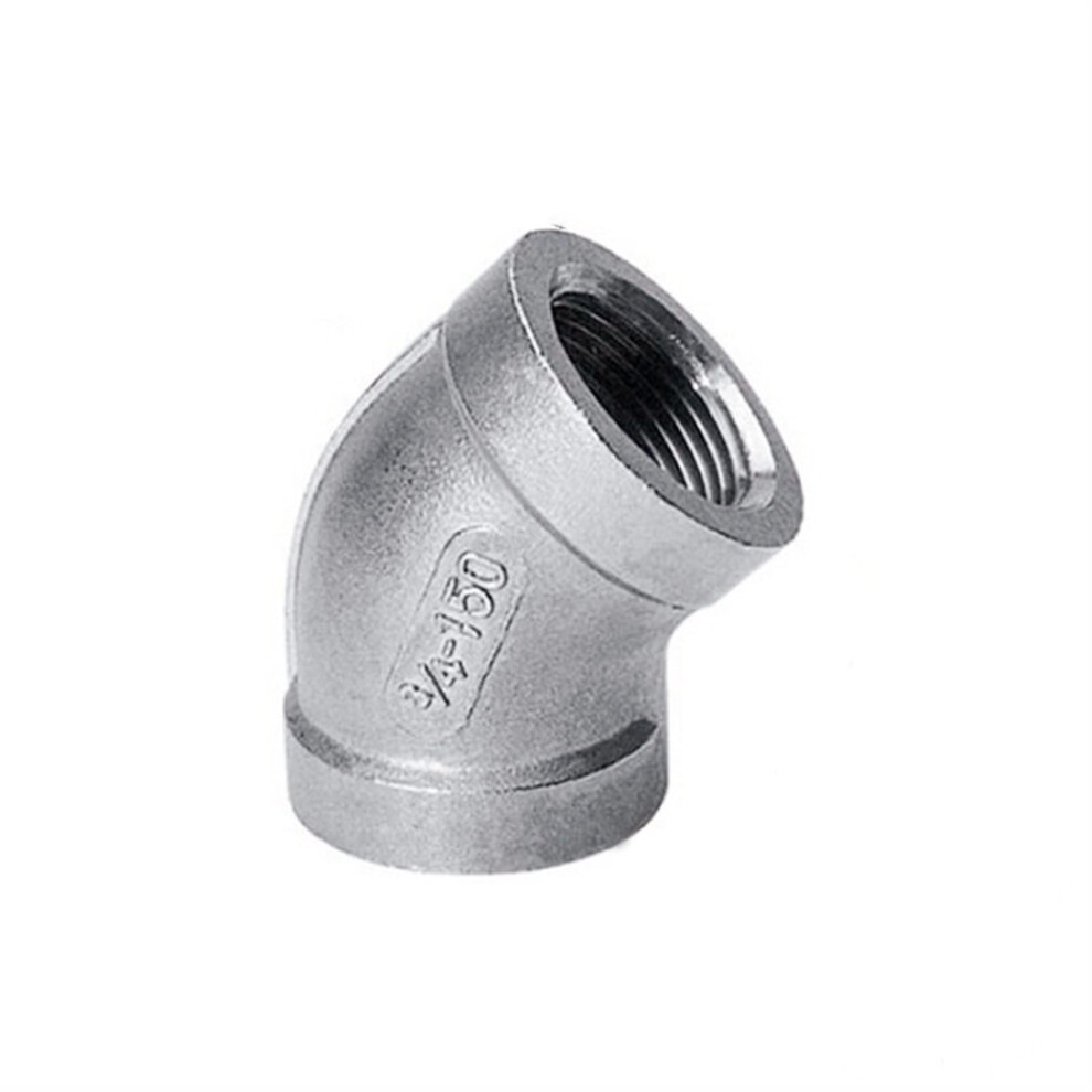 Stainless Steel 304 45 Degree Bspt Threaded Elbow 3/8' Leakresistant Corrosionresistant Pipe Fitting For Water Gas Oil 9455672250405