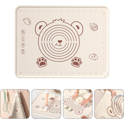 Silicone Baking Mat Nonstick Pastry Rolling Mat with Measurements for Dough Kneading and Baking 1