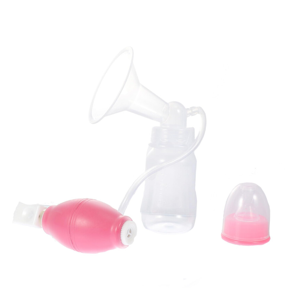 Manual Breast Pump 2 in 1 Design Ergonomic OneHand Grip Easy Clean for Breastfeeding Moms Travel