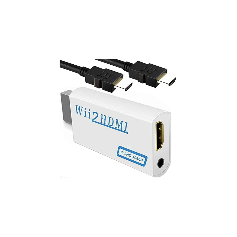 Hdmi Adapter 1080P Converter With 3.5Mm Audio Jack Plug And Play For Nintendo Wii 9169991978277