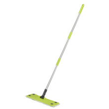 Flat Mop Dust Mop with Adjustable Telescopic Handle 360 Rotating Head for Wet and Dry Floor Cleaning
