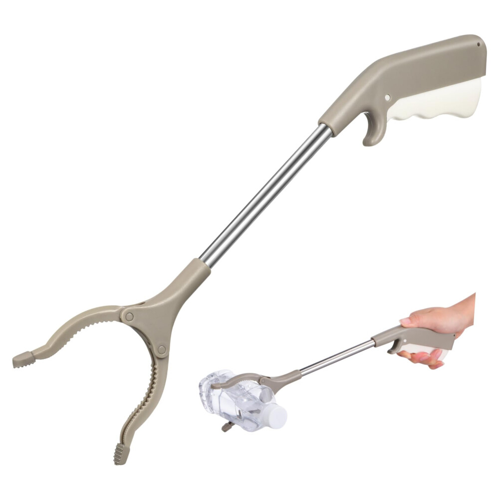 Trash Picker with NonSlip Handle, Long Reach Grabber Tool for Outdoor Cleaning and Litter Pickup