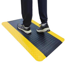 Anti Fatigue Mat with Slip Resistant Surface for Standing Desk, Heavy Duty Anti Static PVC 24x24in