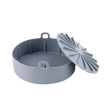 Air Fryer Accessories 19cm Nonstick Grill Pot Tray Baking Pan Mat Mold Set for MultiFunction Cooking
