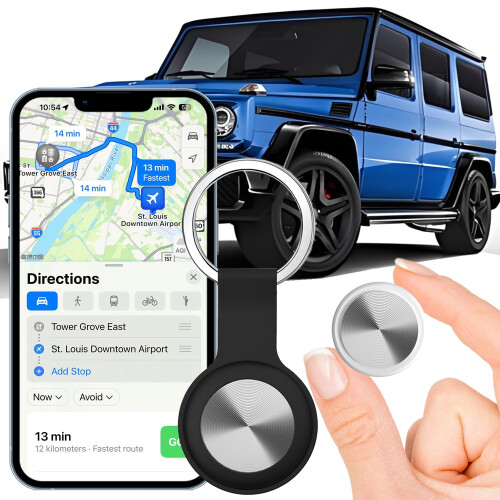 Mini GPS Tracker with Global Coverage, No Monthly Fee, Waterproof Locator for Vehicles and Pets