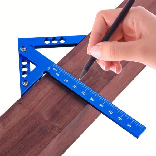 Woodworking Measuring Tool with MultiAngle Precision Scale for 45 Degree and Right Angle Marking 2
