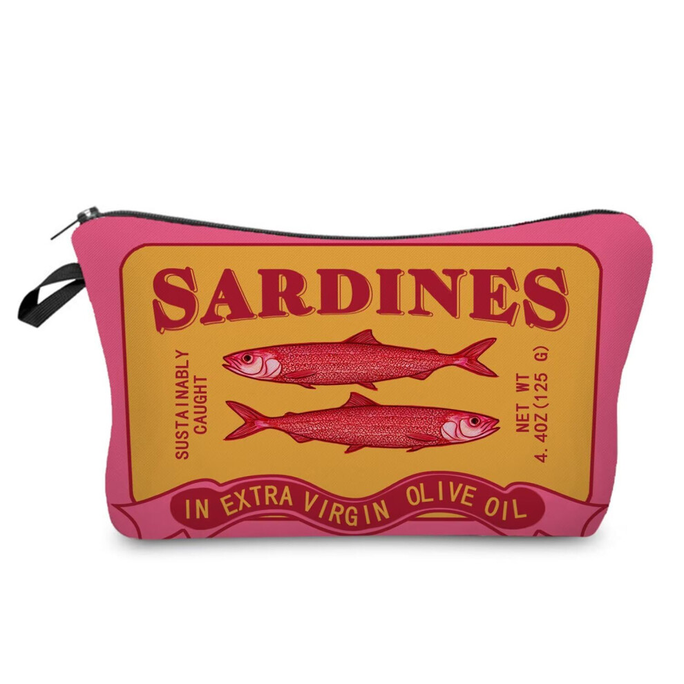 Makeup Bag with Vibrant DoubleSided Print, Cute Small Travel Cosmetic Pouch Gift for Women