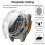 Transparent Scratchproof Case with Screen Protector and Shockproof Bumper for Garmin Tactix 8 Solar 51mm 2