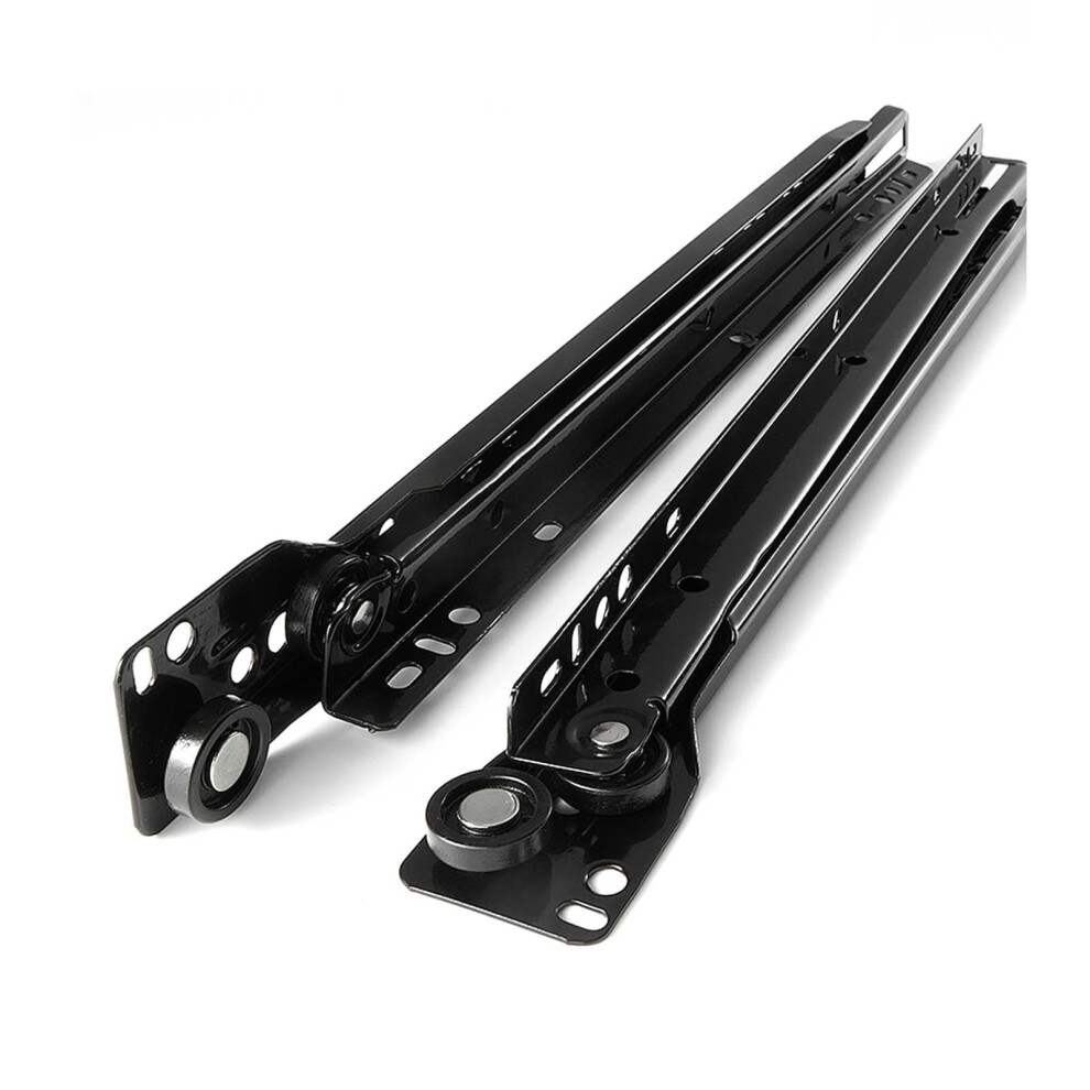 Black Keyboard Drawer Slide Rail With Silent Pulley And Smooth Glide For Desk Or Cabinet 9169991899398
