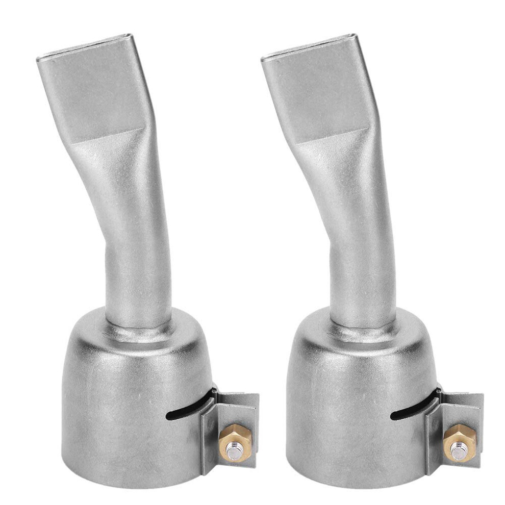 Heat Gun Nozzle 2Pcs Stainless Steel 32Mm For Pp Pvc Plastic Welding Corrosionresistant 9455672248983