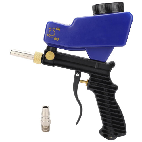 Sandblasting Gun Gravity Feed Air Sandblaster with Large Capacity Hopper and AntiClogging Filter 1