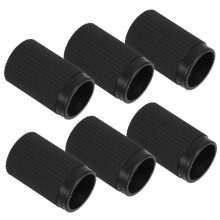 6pcs Mop Handle Sleeve for Telescopic Rod Connector, Durable Universal Grip Cover in Black