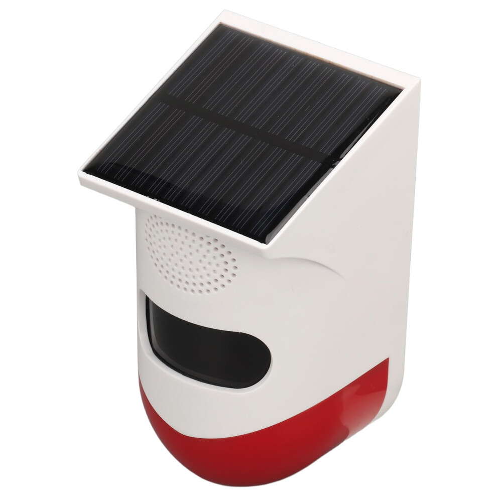 Solar Motion Sensor Alarm 120Db Dual Sound And Strobe Outdoor Security For Home Farm Villa 9169991899985