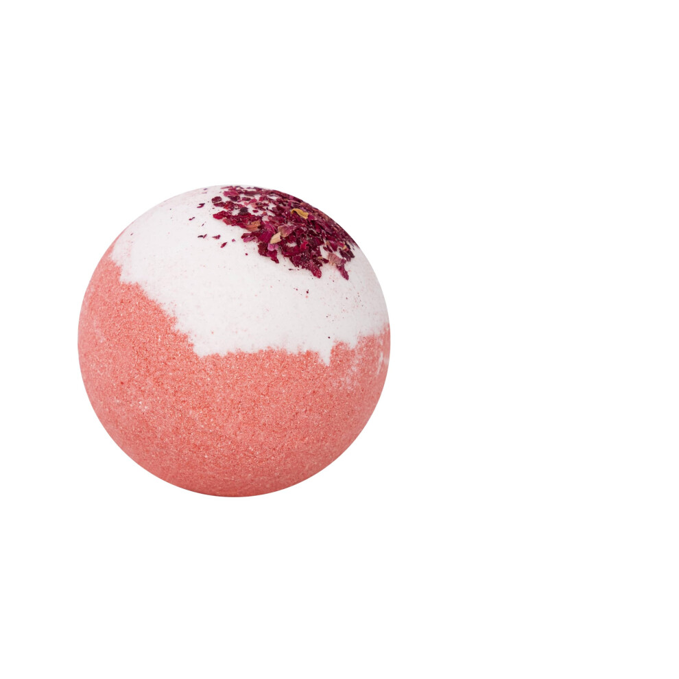 Rose Scented Bubble Bath Bomb with Shea Butter, Deep Hydration Spa Gift for Women and Men