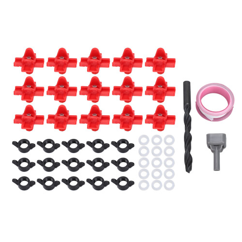 15-teilige Sets Hühner-Nippel-Wassertränke - Kunststoff 1