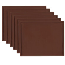 Silicone Baking Mat with Raised Edge, NonStick Dehydrator Sheets 31x26cm for Cosori, 6 Pack