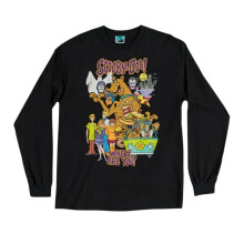Scooby Doo Unisex Adult Heroes And Villains Long-Sleeved T-Shirt