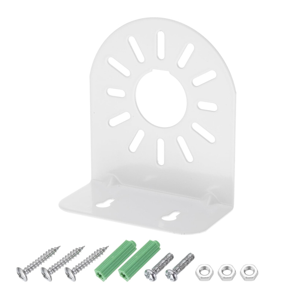 4.5 Inch Dome Camera Wall Mount Bracket, Durable Steel Lshape Security Camera Mount, White 9169991901046