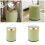 Round Trash Can with Lid, Compact ABS Waste Bin for Home and Office, 12L 15L Garbage Container 2