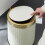 Round Trash Can with Lid, Compact ABS Waste Bin for Home and Office, 12L 15L Garbage Container 3