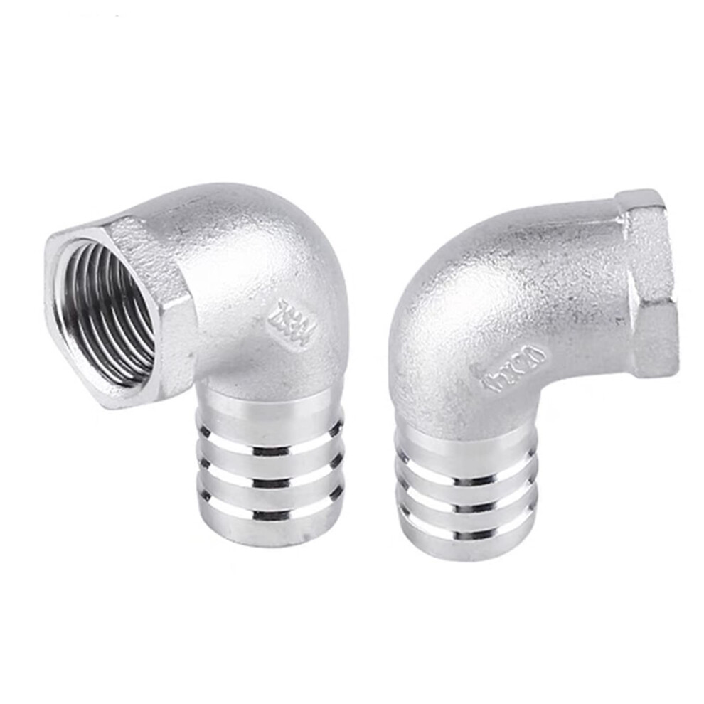 Stainless Steel Hose Barb Elbow 90 Degree Ss304 Bspt Female To 25Mm Hose Dn20 Corrosion Resistant 9073542325741