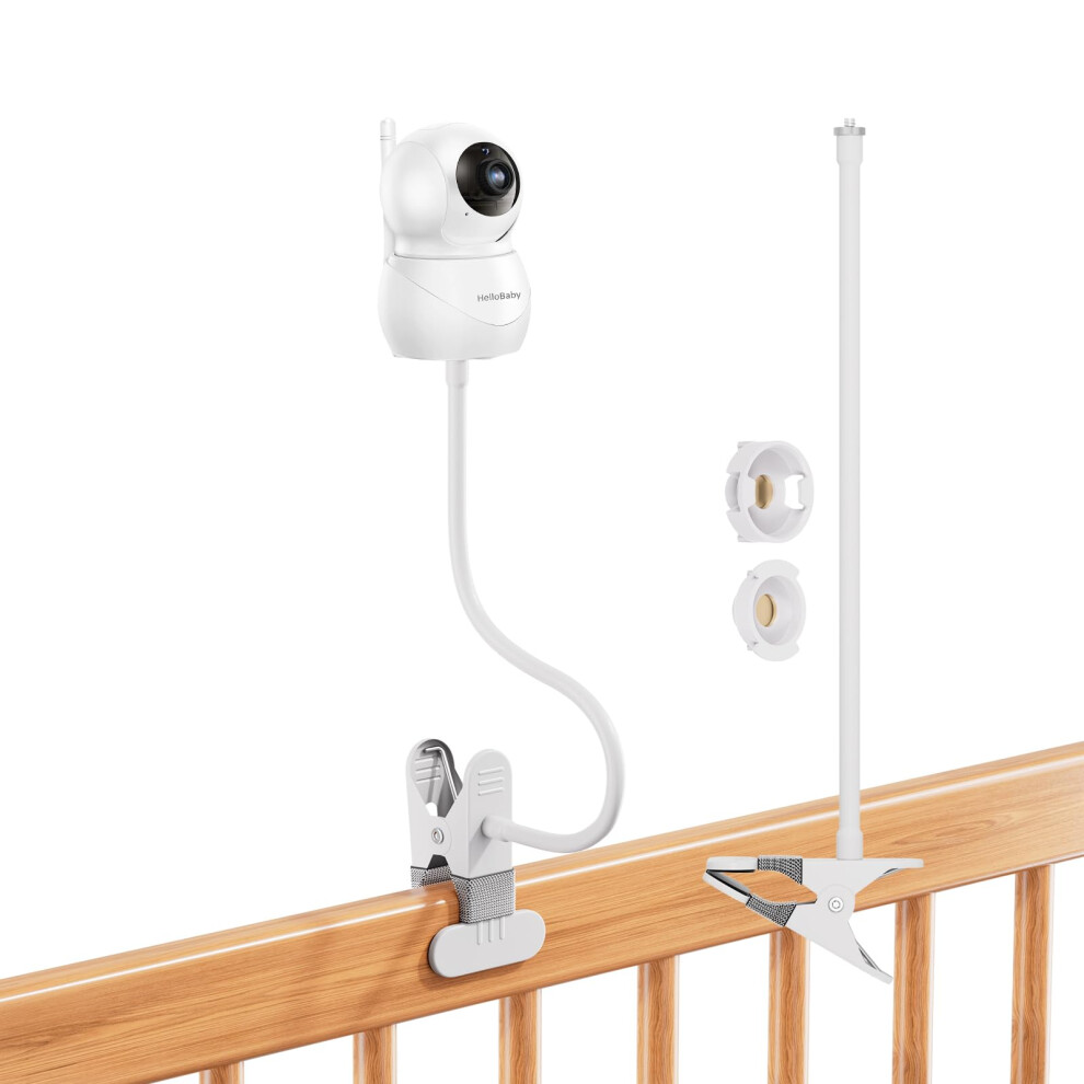 Baby Monitor Mount with 15.7in Flexible Gooseneck Clamp for HelloBaby HB6550 HB65 HB66 HB248