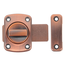 Door Latch Lock Zinc Alloy Bathroom Privacy Slide Bolt for Enhanced Security and Easy Operation