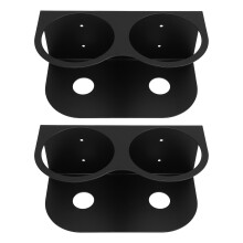 2PCS Black Metal Spray Can Holder Wall Mount Organizer 21.5cm