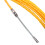 Fiberglass Fish Tape Reel 40m Cable Pulling Tool 5mm Bore Wire Puller for Conduit Yellow 5