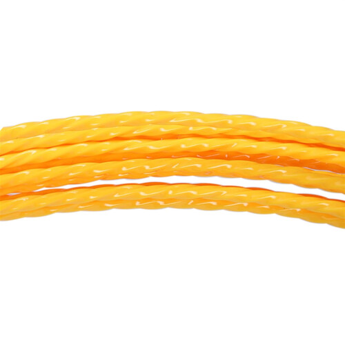 Fiberglass Fish Tape Reel 40m Cable Pulling Tool 5mm Bore Wire Puller for Conduit Yellow 2